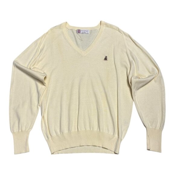 SLAZENGER Vintage 90s Deadstock Business Casual Knit Preppy Sweater Mens Large - Picture 1 of 5